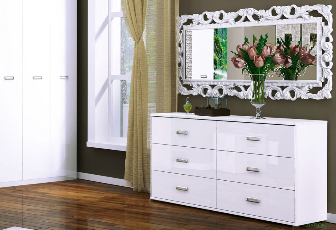 Модульная спальня Бэлла (белая) МироМарк - Изображение 5 Изображение 5 - Модульная спальня Бэлла (белая) МироМарк