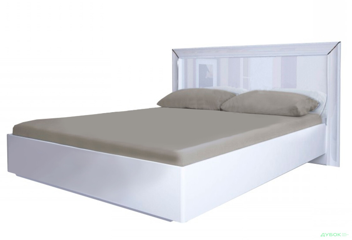 Кровать 160 Подъемная Профиль с каркасом Бэлла (белая) МироМарк