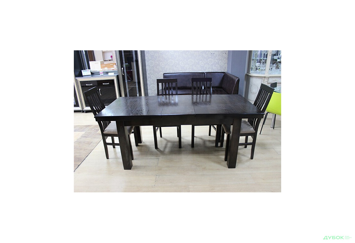 Фото 4 - Комплект: стол Европа прямоуг.раскладной 120(+40)х80 + стулья Модерн без резьбы/6шт. Pavlik