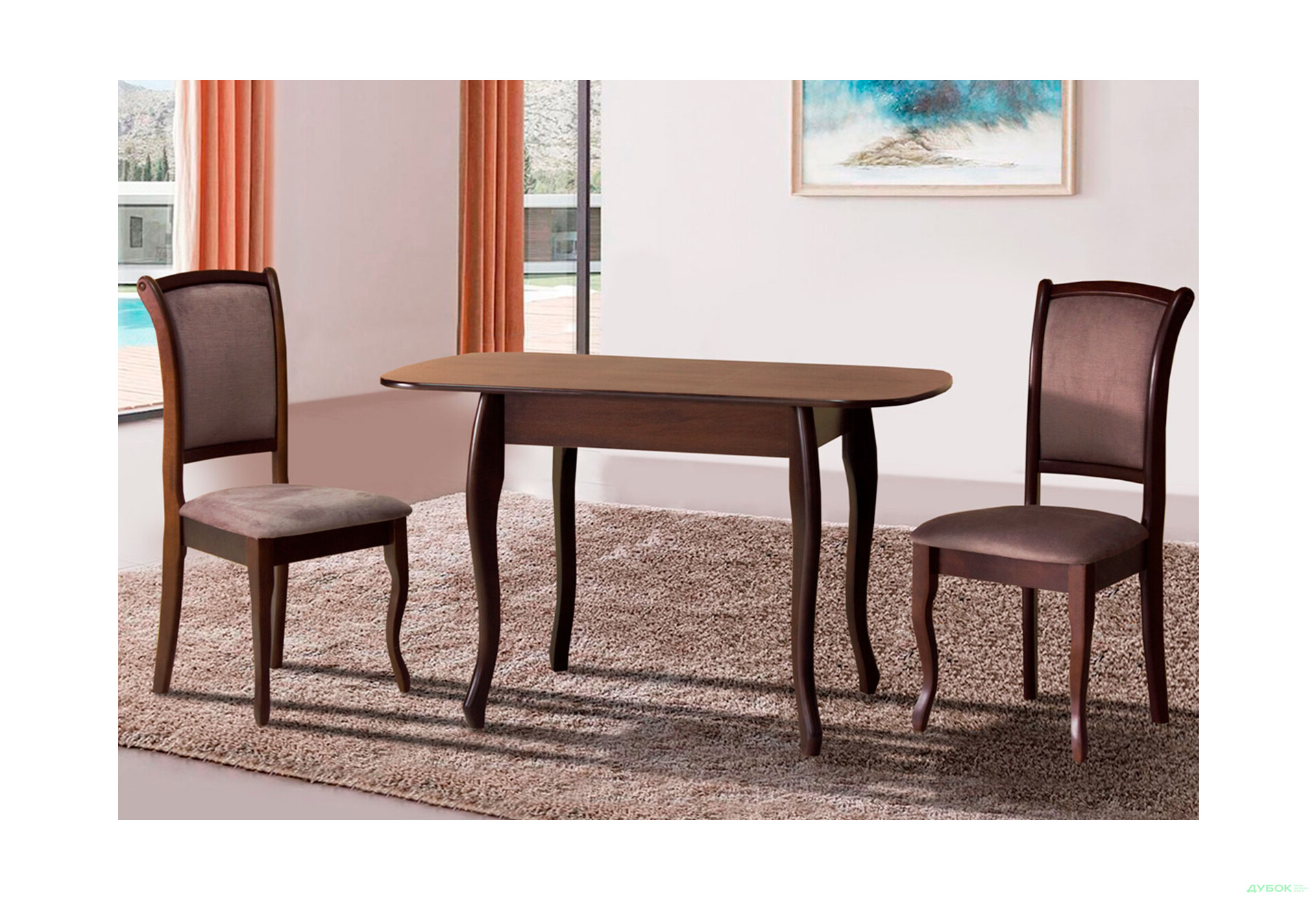 Стіл обідній Модуль Люкс Кантрі 93x67 см розкладний - Зображення 5 Зображення 5 - Стіл обідній Модуль Люкс Кантрі 93x67 см розкладний