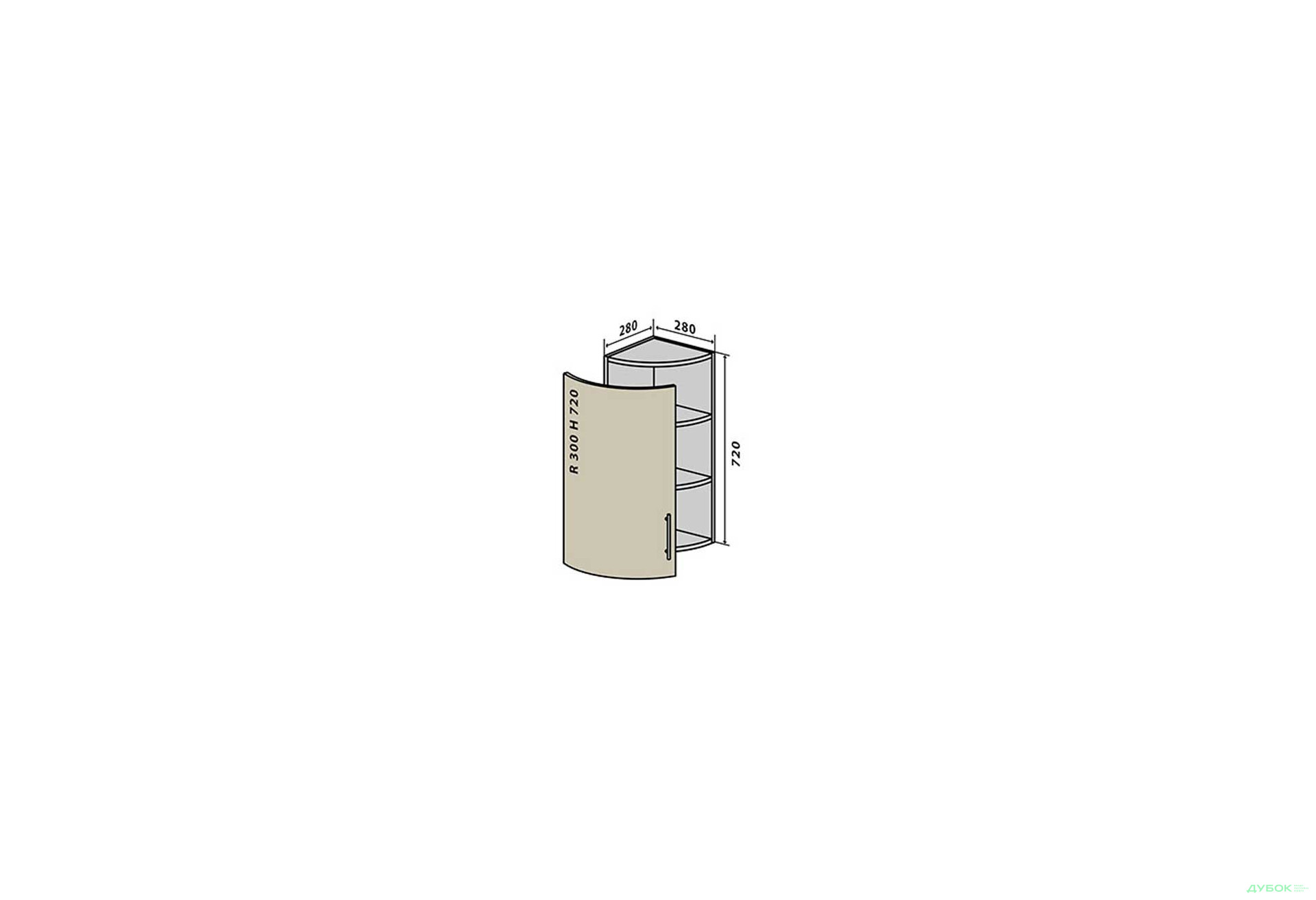 Зображення 1 - В15R+ Полиці кутові 72 Марго / Margo VIP-master