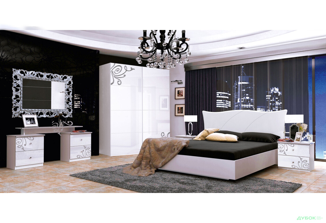 Спальня Богема Комплект со шкафом-купе 2м МироМарк
