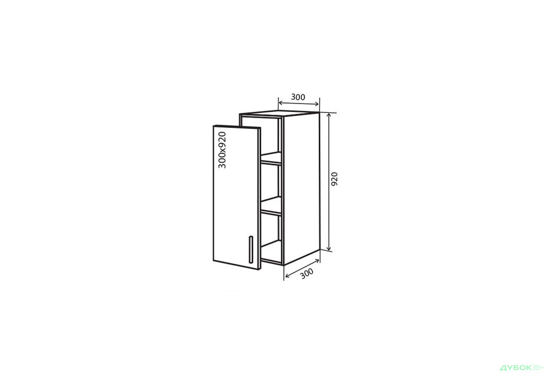 В42 Тумба 1Д 30 Марго Люкс VIP-master - Зображення 1 Зображення 1 - В42 Тумба 1Д 30 Марго Люкс VIP-master