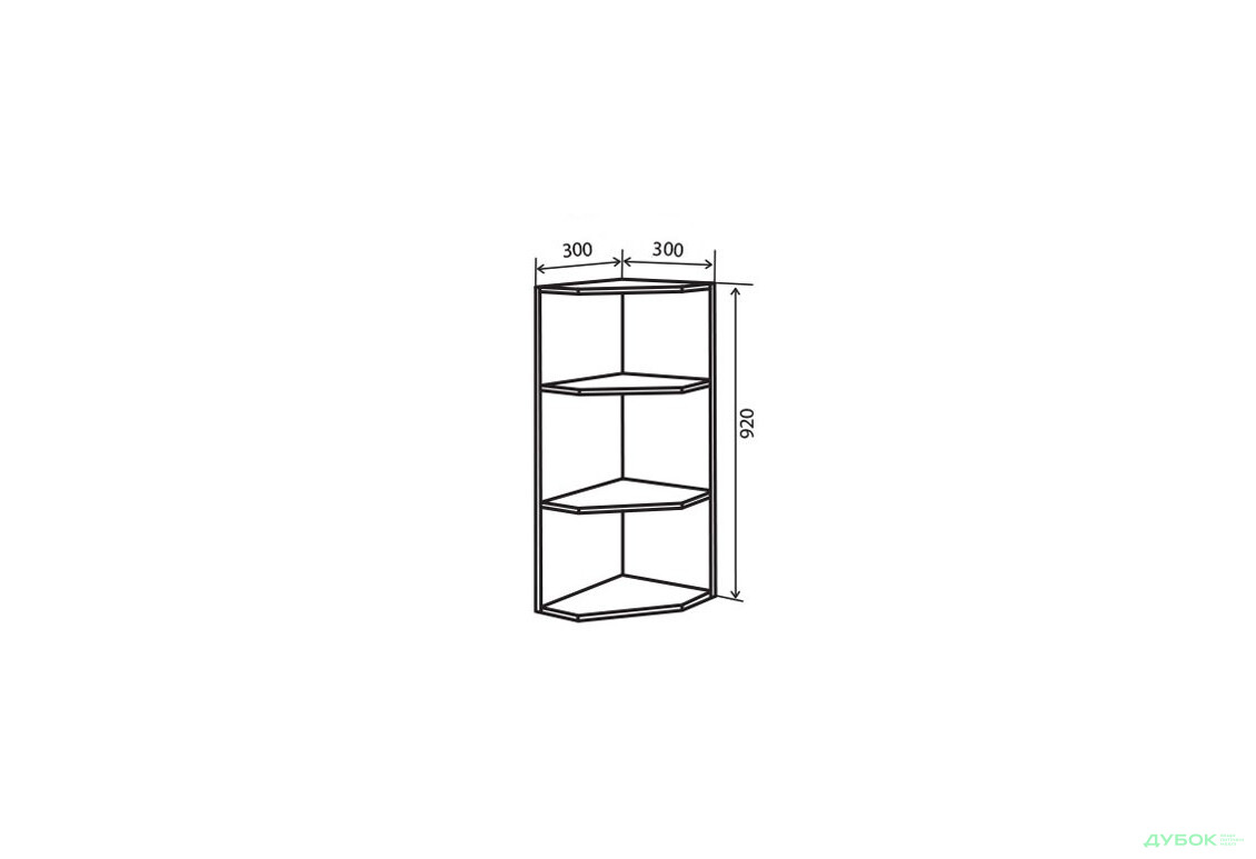 В55 Полиці кутові 92 Марго Люкс VIP-master - Зображення 1 Зображення 1 - В55 Полиці кутові 92 Марго Люкс VIP-master