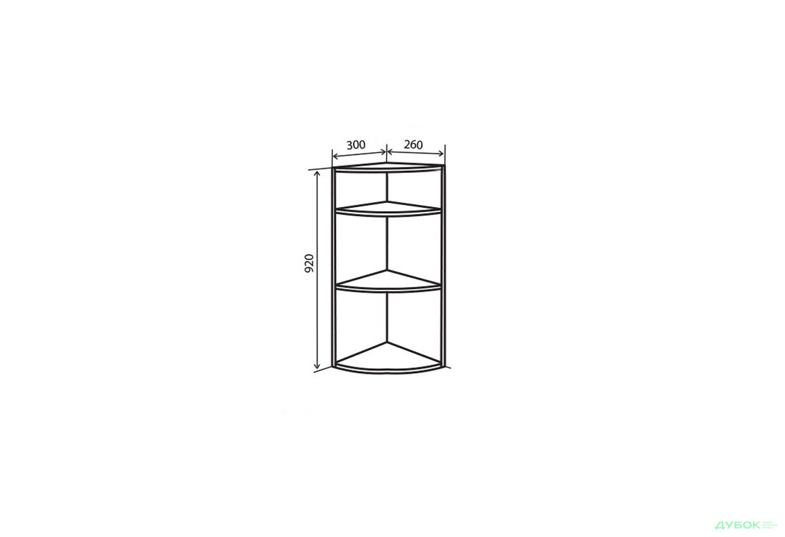 В56R Полиці кутові 92 Марго Люкс VIP-master - Зображення 1 Зображення 1 - В56R Полиці кутові 92 Марго Люкс VIP-master