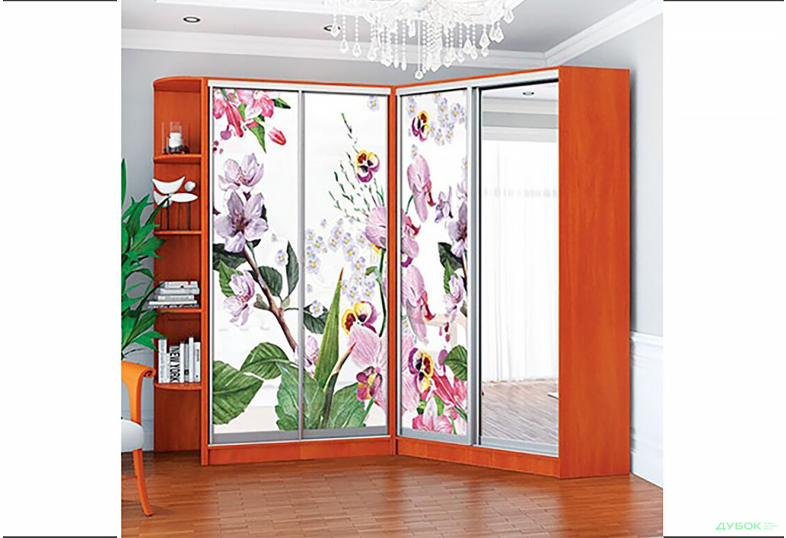 Зображення 2 - Шафа-купе кутова 4D 2700х1200х2100 MebelStar