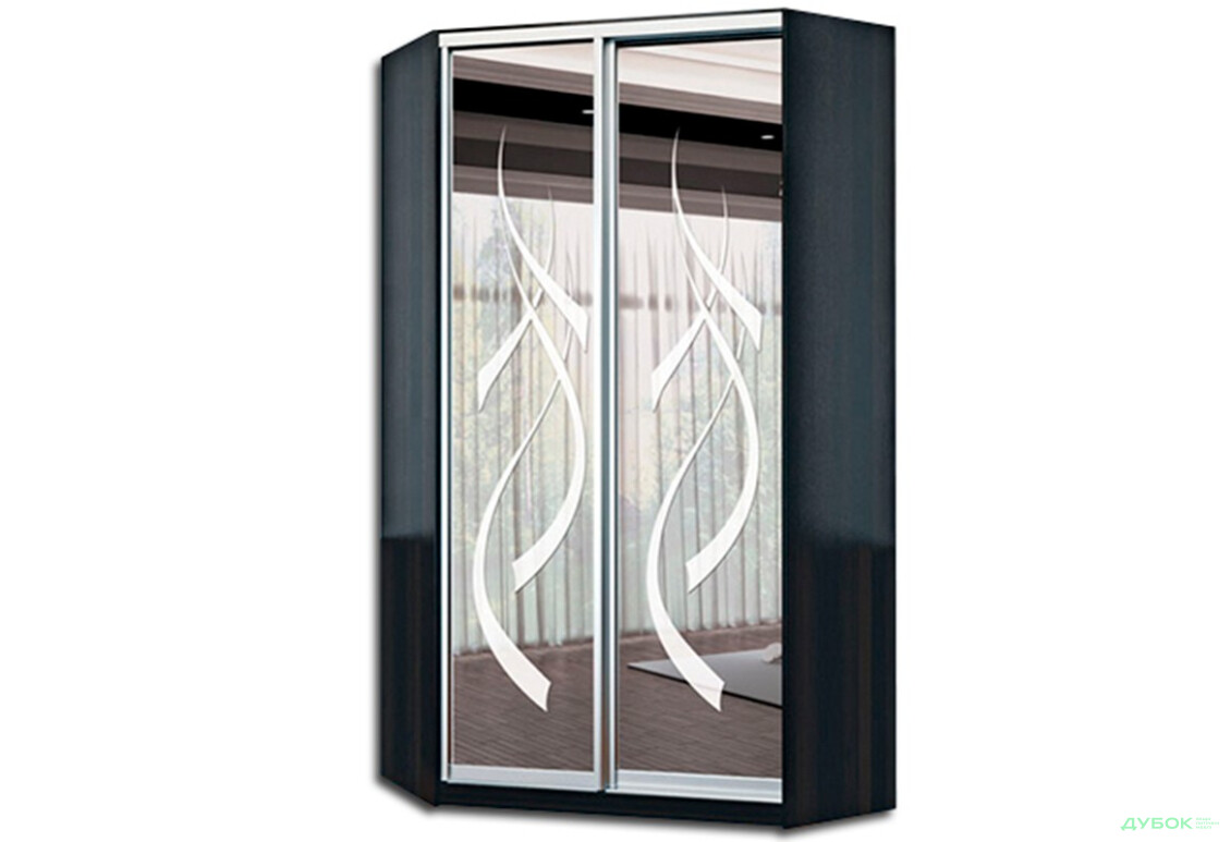 Шафа-купе 2D кутова 1200х2100х450 MebelStar