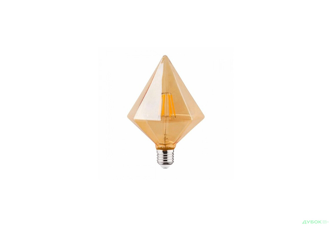 Лампа Filament Rustic pyramid-6 6Вт Е27 2200К, 001-035-0006 Horoz Electric