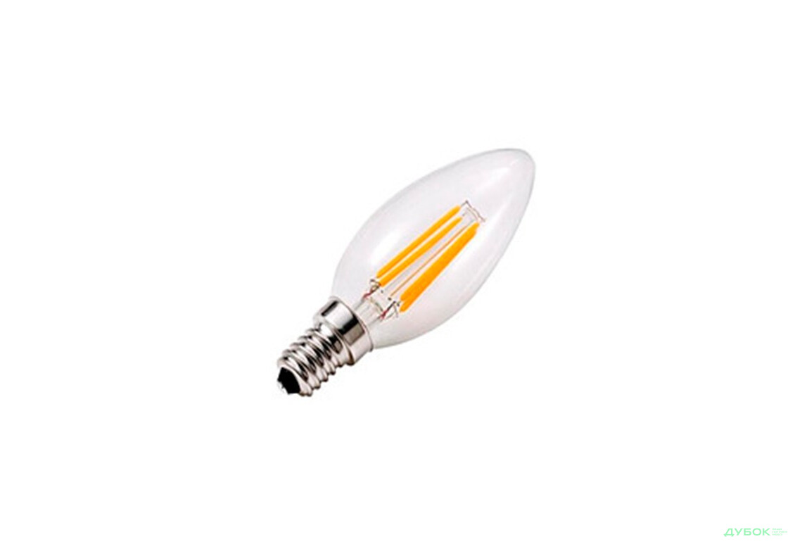 Лампа Filament Candle-4 4Вт свіча Е14 2700К, 001 013 0004 Horoz Electric