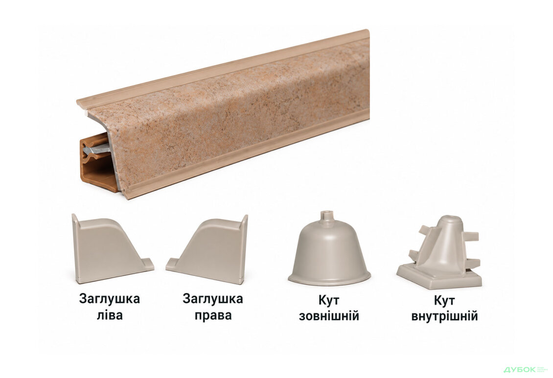 Зображення 3 - Кут внутрішній кольоровий Кольорові заглушки на борт