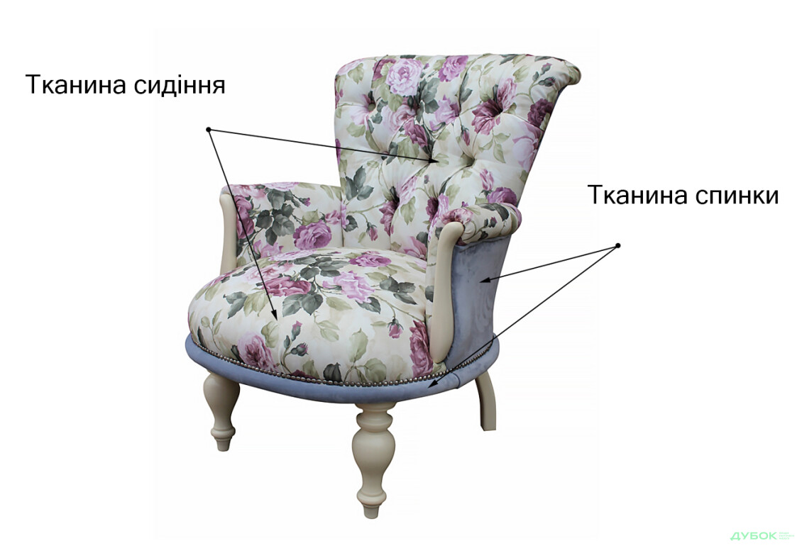 Изображение 4 - Кресло Мисс-Люкс (светлые ножки) Виком