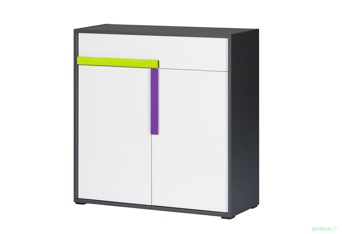 Комод VMV holding Алекс 2-дверний з шухлядою 84 см Сіро-білий - Зображення 1 Зображення 1 - Комод VMV holding Алекс 2-дверний з шухлядою 84 см Сіро-білий