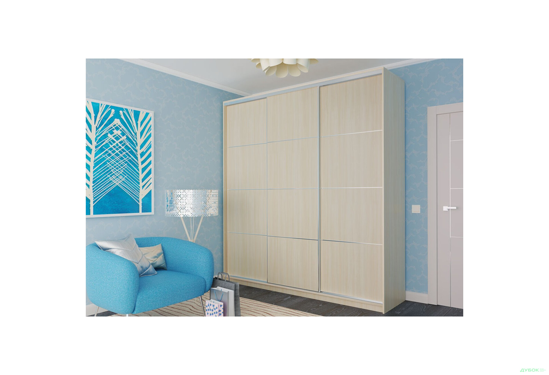 Шафа-купе Альто / Alto 3Д 1.8 м VIP-master - Зображення 6 Зображення 6 - Шафа-купе Альто / Alto 3Д 1.8 м VIP-master