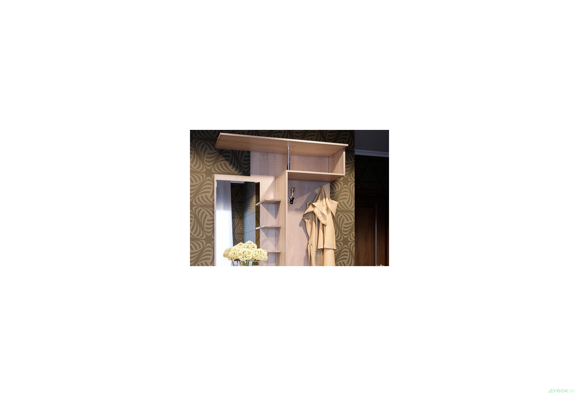 Прихожая Амина (дуб сонома/белый) Svit Mebliv - Изображение 3 Изображение 3 - Прихожая Амина (дуб сонома/белый) Svit Mebliv