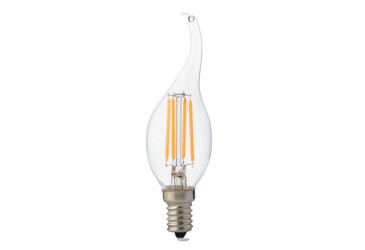 Лампа Filament Flame-4 4Вт свіча на вітрі Е14 2700К 001 014 0004 Horoz Electric
