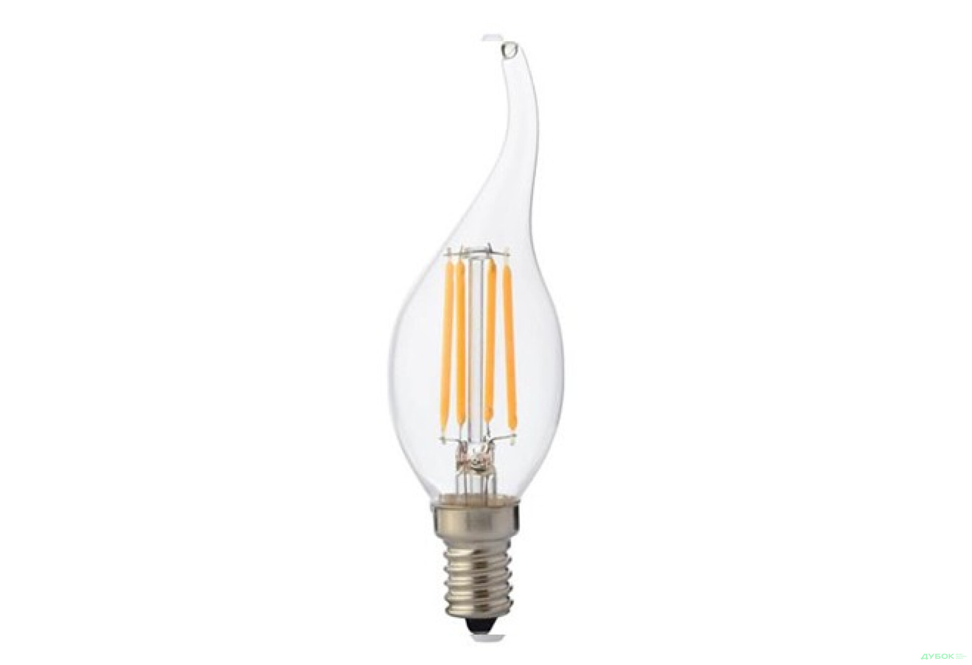 Фото 1 - Лампа Filament Flame-4 4Вт свіча на вітрі Е14 2700К 001 014 0004 Horoz Electric