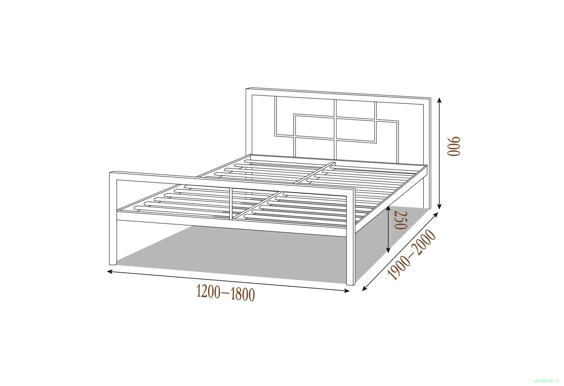 Изображение 2 - Кровать Квадро 160 + вклад ДВП Металл-Дизайн