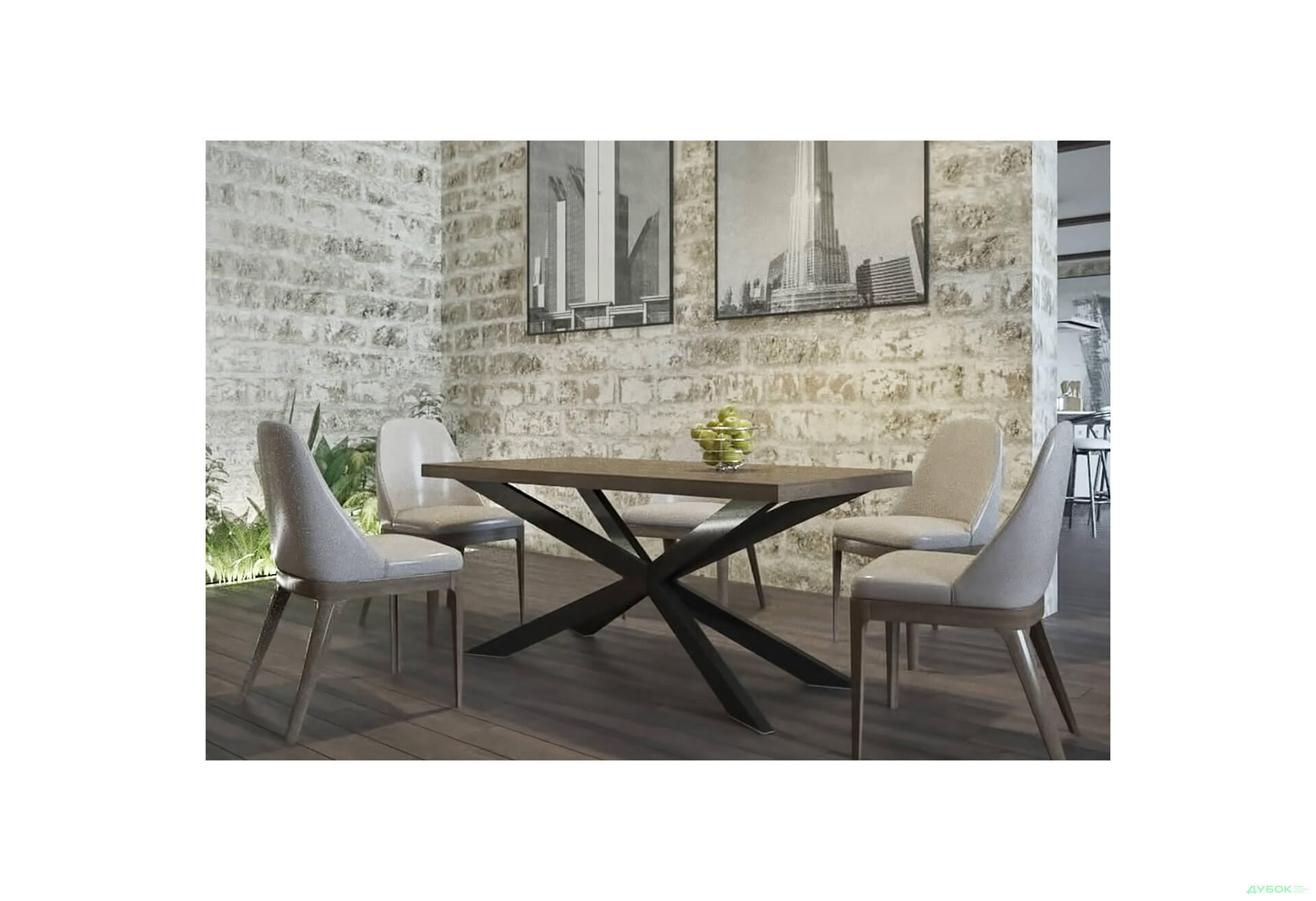 Изображение 5 - Обеденный столик Икс Металл-Дизайн