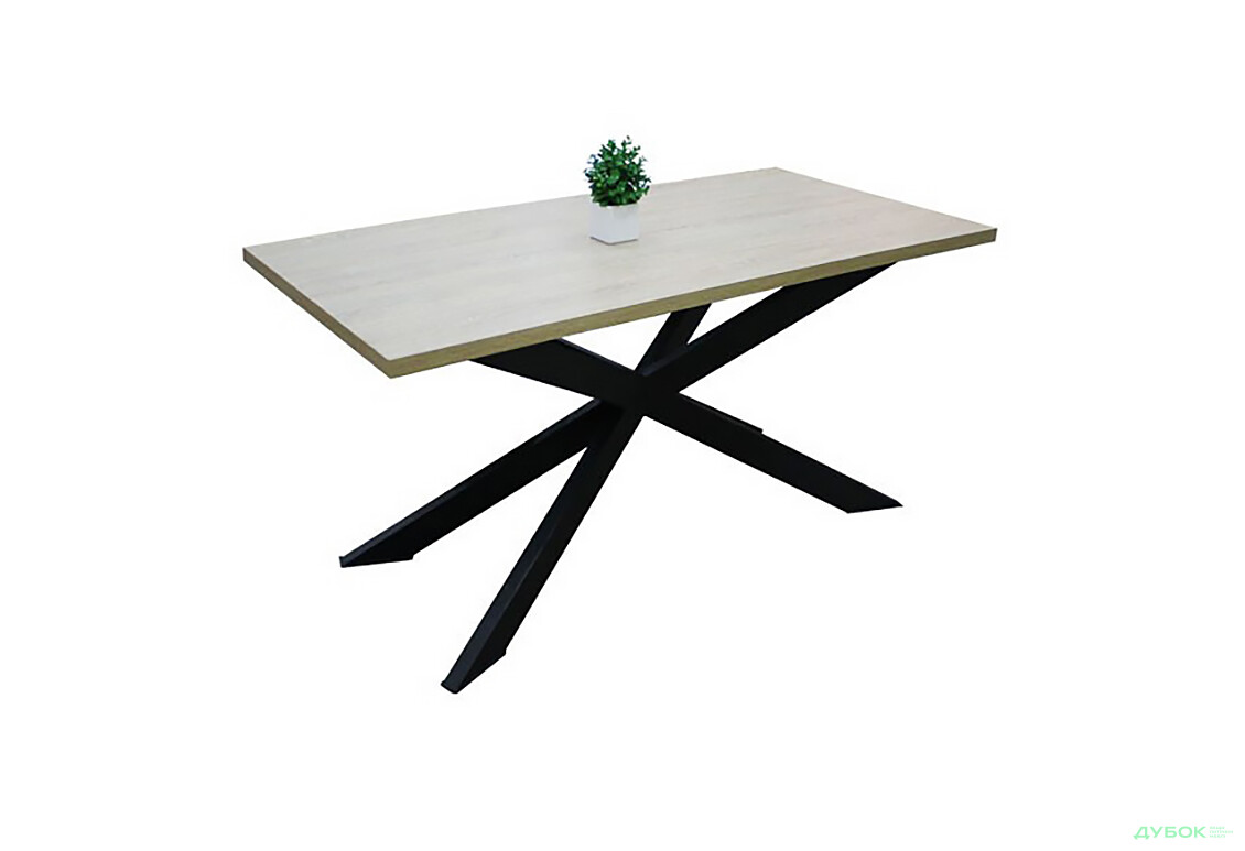 Обеденный столик Икс Металл-Дизайн