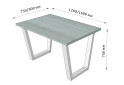 Фото 2 - Обідній стіл Бінго 750/1600/800 Метал-Дизайн