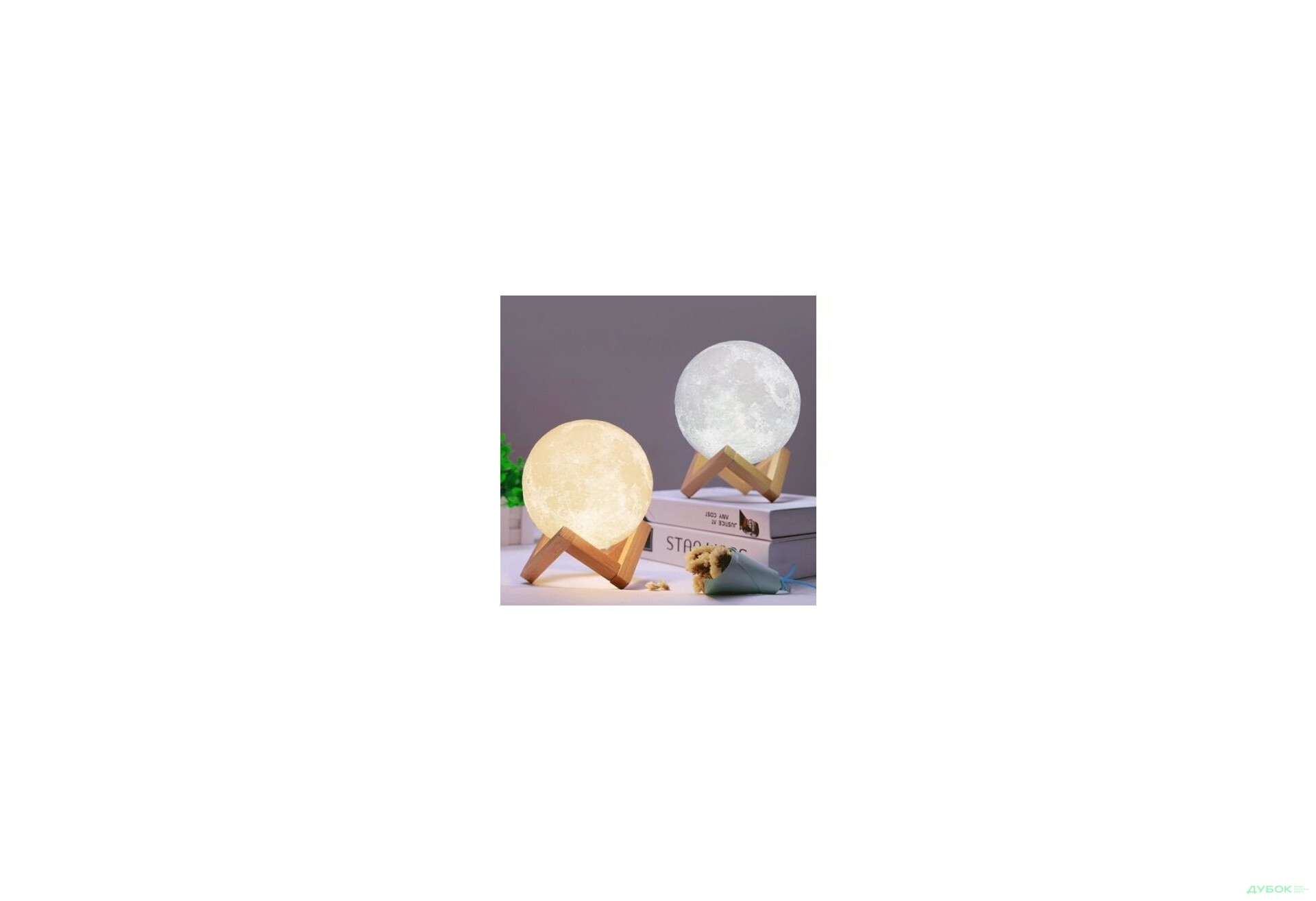Зображення 2 - Нічний світильник Лампа 3D Луна дотик К203 Happy light