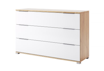 Комод MiroMark Асті з 3 шухлядами 100 см Дуб крафт/Білий