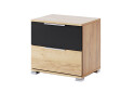 Тумба приліжкова MiroMark Рамона з 2 шухлядами 51 см Дуб крафт/Лава - Зображення 1 Зображення 1 - Тумба приліжкова MiroMark Рамона з 2 шухлядами 51 см Дуб крафт/Лава