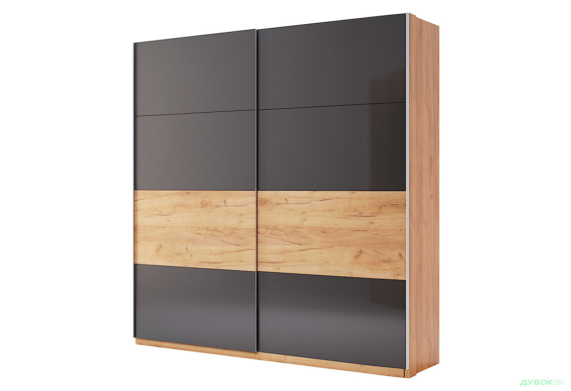 Шафа-купе MiroMark Рамона 2-дверна 200 см Дуб Крафт/Лава