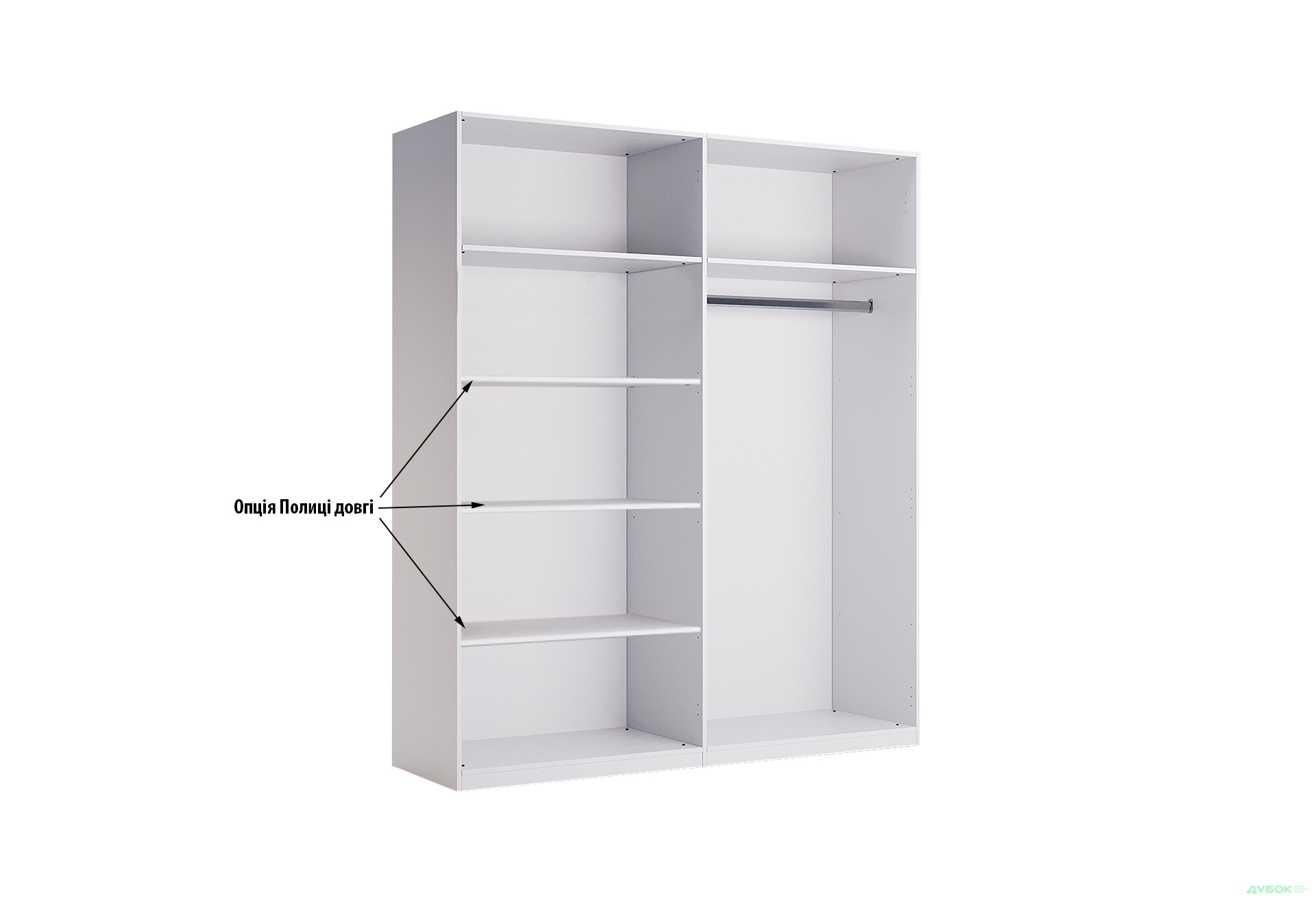 Зображення 3 - Шафа MiroMark Рамона 4-дверна 184 см Дуб крафт/Лава