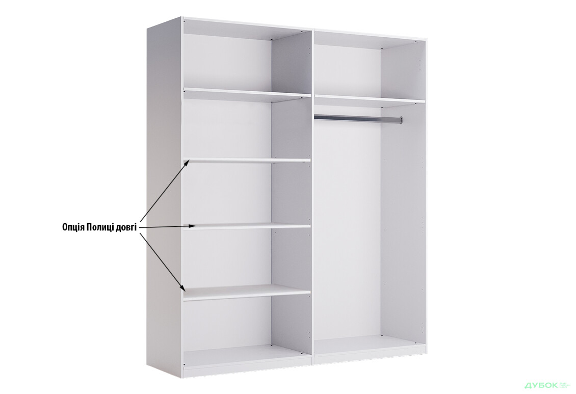 Зображення 3 - Шафа MiroMark Рамона 4-дверна 184 см Дуб крафт/Лава