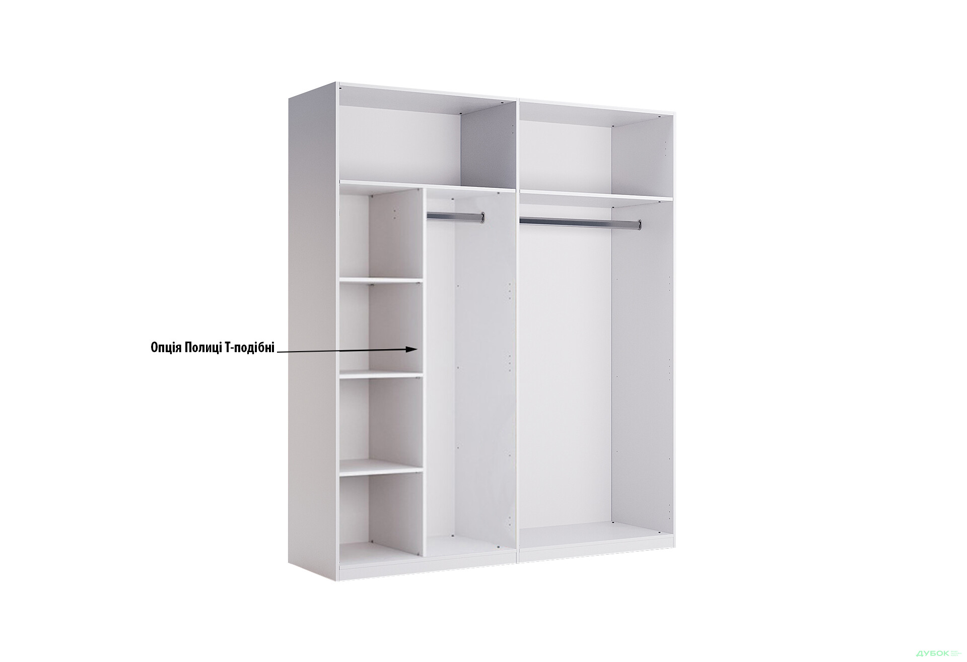 Зображення 4 - Шафа MiroMark Рамона 4-дверна 184 см Дуб крафт/Лава