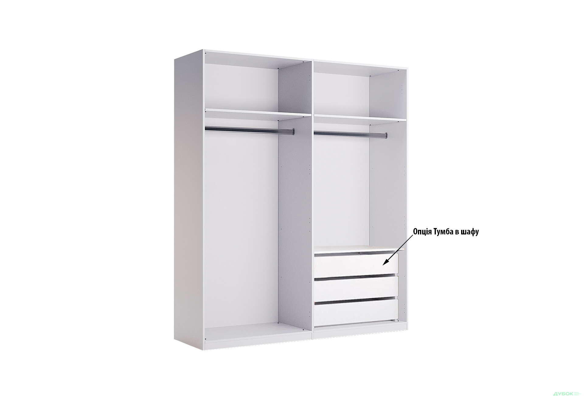 Зображення 5 - Шафа MiroMark Рамона 4-дверна 184 см Дуб крафт/Лава