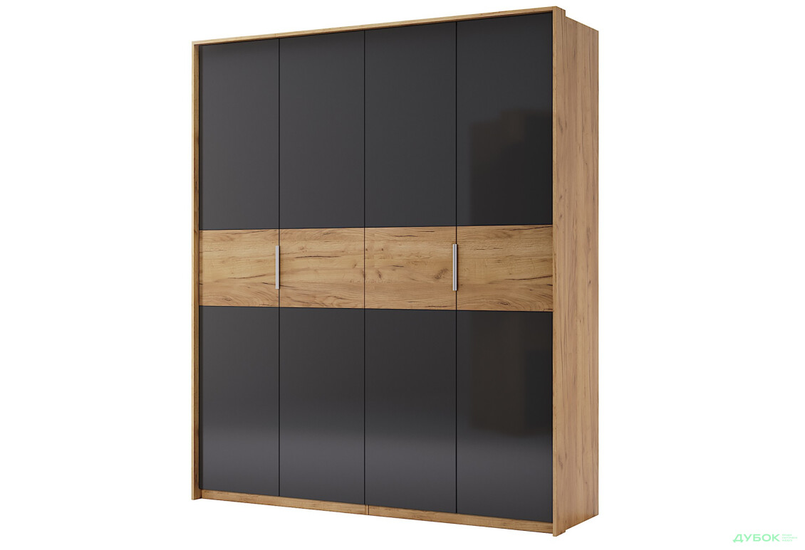 Шафа MiroMark Рамона 4-дверна 184 см Дуб крафт/Лава