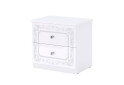 Тумба приліжкова MiroMark Луїза з 2 шухлядами 51 см Біла - Зображення 1 Зображення 1 - Тумба приліжкова MiroMark Луїза з 2 шухлядами 51 см Біла