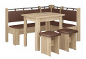 Зображення 6 - Кухонний куточок Гетьман (куток Гетьман + Розкл. стіл №3 + табурет №3 / 2шт) Пехотін