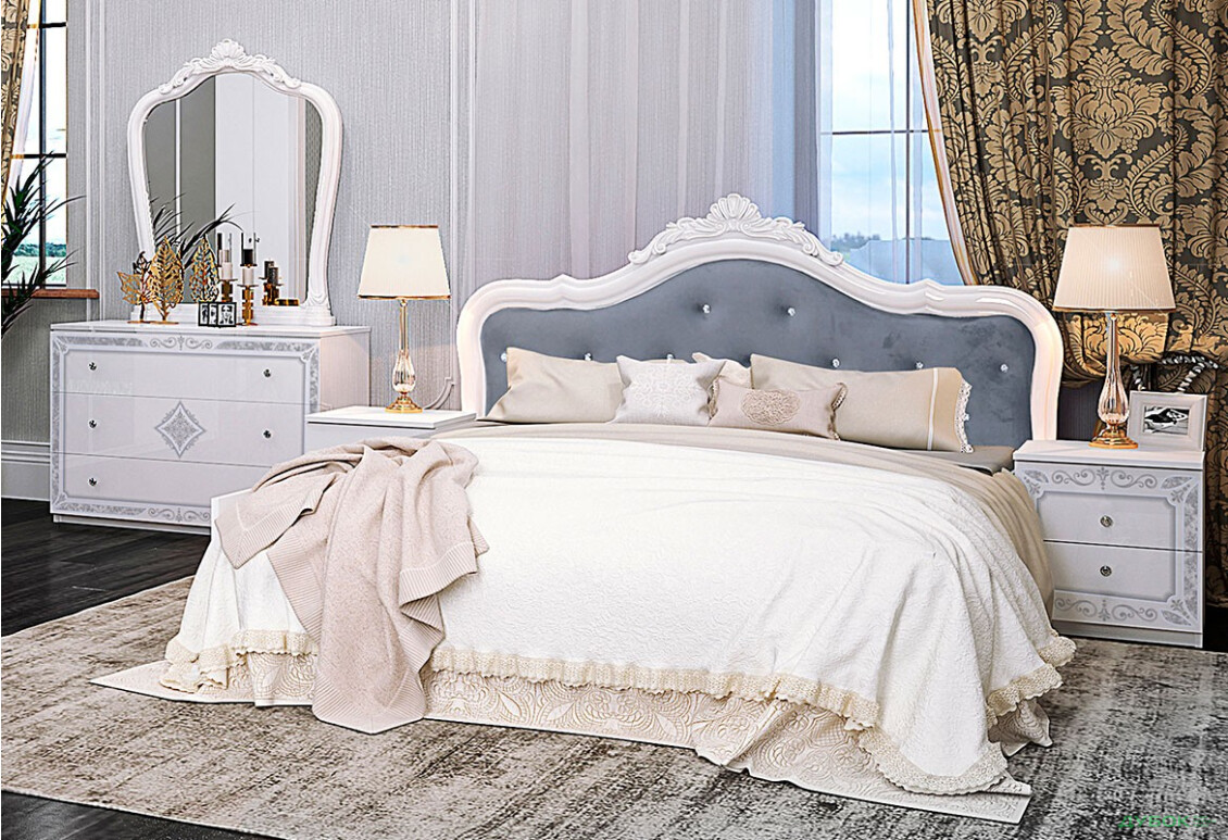 Спальня MiroMark Луїза з шафою 6D, 160 см - Зображення 2 Зображення 2 - Спальня MiroMark Луїза з шафою 6D, 160 см