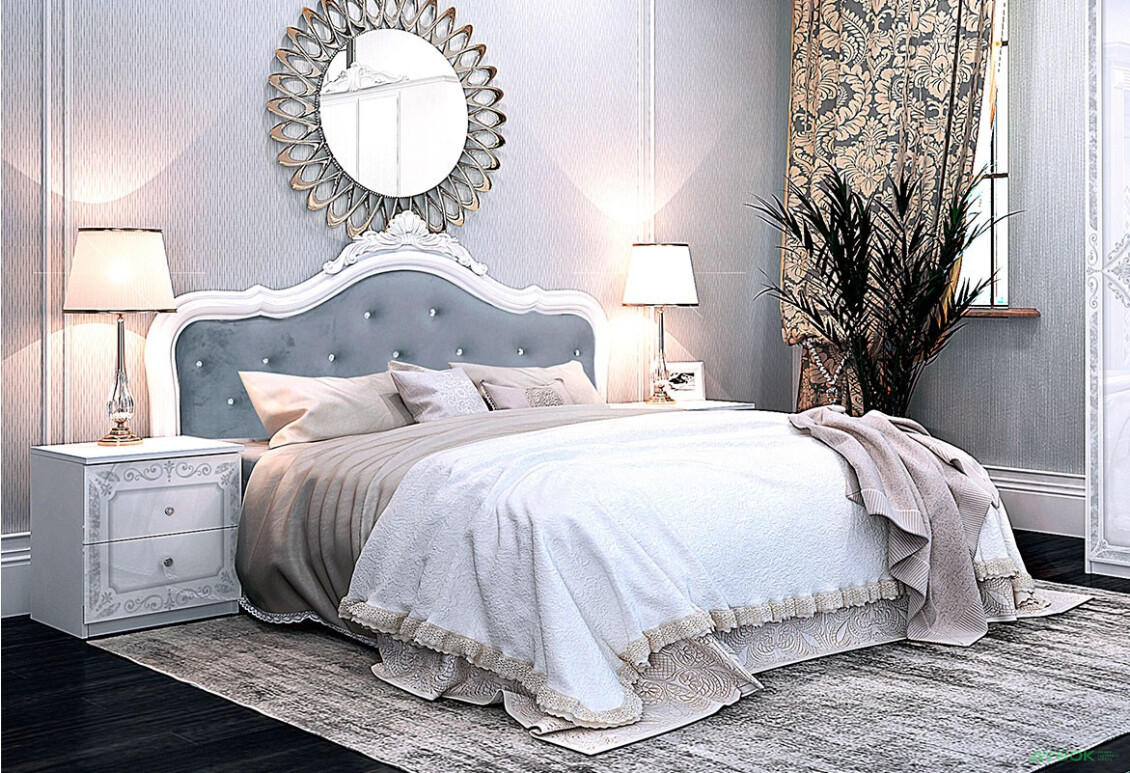 Спальня MiroMark Луїза з шафою 6D, 160 см - Зображення 3 Зображення 3 - Спальня MiroMark Луїза з шафою 6D, 160 см