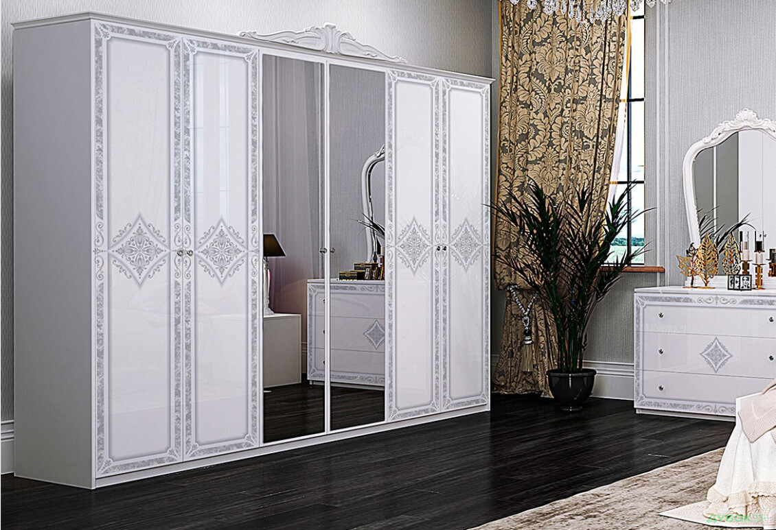 Спальня MiroMark Луїза з шафою 6D, 160 см - Зображення 4 Зображення 4 - Спальня MiroMark Луїза з шафою 6D, 160 см