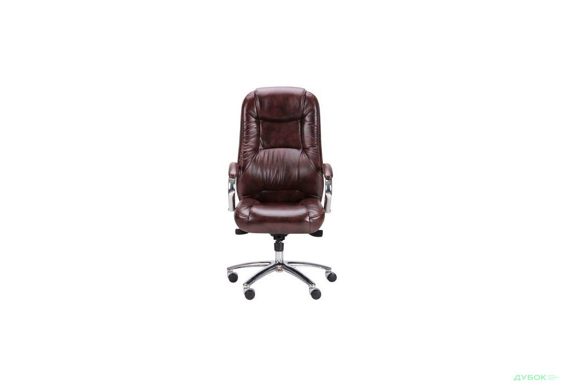 Зображення 3 - Крісло Мустанг MB Хром Мадрас дк браун, вставка Мадрас дк браун перфорированный арт.263611 AMF