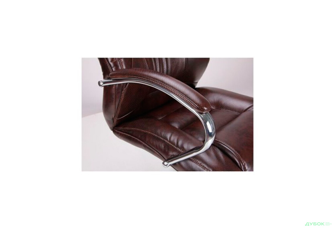 Зображення 8 - Крісло Мустанг MB Хром Мадрас дк браун, вставка Мадрас дк браун перфорированный арт.263611 AMF