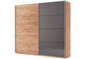 Зображення 1 - Шафа-купе MiroMark Луна 2-дверна 250 см Лава/Дуб Крафт