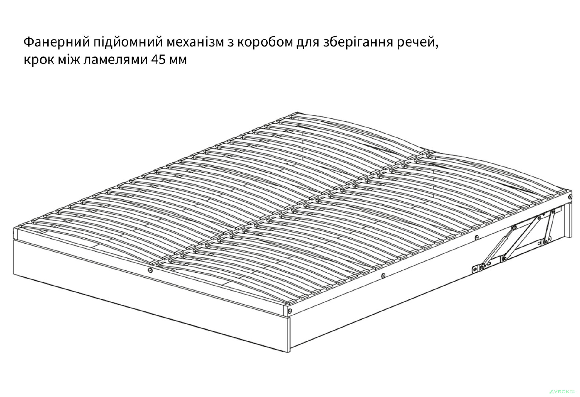 Фото 13 - Кровать Арбор Древ Амбер (сосна) 160 см подъемная 