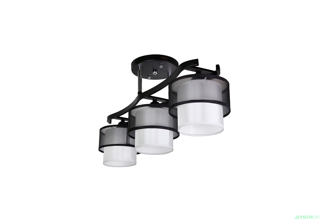 Изображение 2 - Люстра 06-2143/3B черн CR+BK+WT Нумина