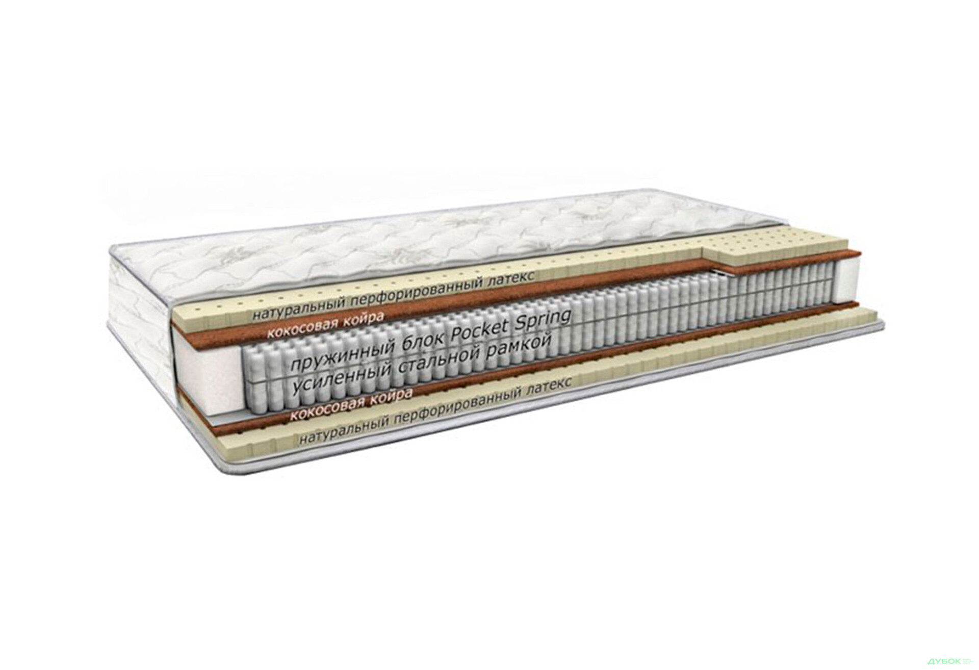 Зображення 3 - Матрац Sleep&Fly Extra Latex / Екстра Латекс (чохол зі стрейчу) ЕММ