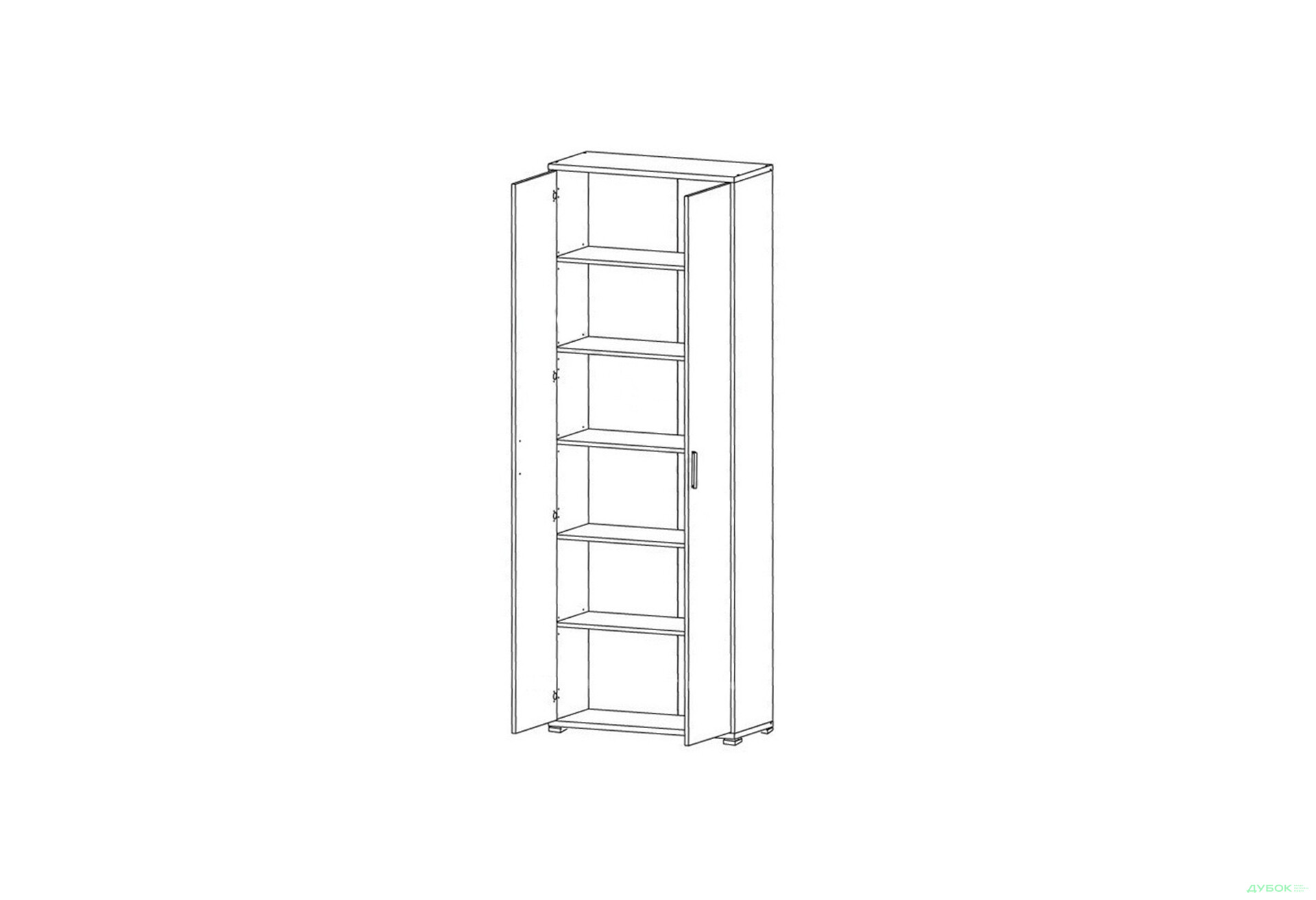 Шкаф Gerbor холдинг Офис-Лайн 2-дверный 79 см Дуб сонома - Изображение 3 Изображение 3 - Шкаф Gerbor холдинг Офис-Лайн 2-дверный 79 см Дуб сонома