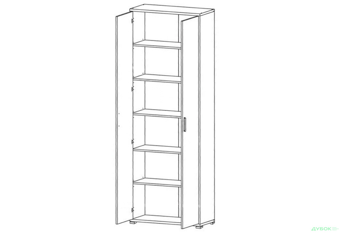 Шкаф Gerbor холдинг Офис-Лайн 2-дверный 79 см Дуб сонома - Изображение 3 Изображение 3 - Шкаф Gerbor холдинг Офис-Лайн 2-дверный 79 см Дуб сонома