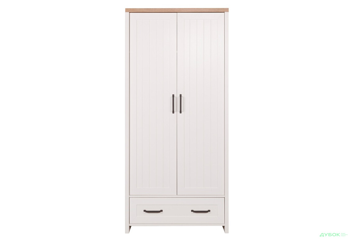 Шафа VMV holding Верне 2-дверна з шухлядою 89 см Білий/Дуб кам'яний - Зображення 1 Зображення 1 - Шафа VMV holding Верне 2-дверна з шухлядою 89 см Білий/Дуб кам'яний