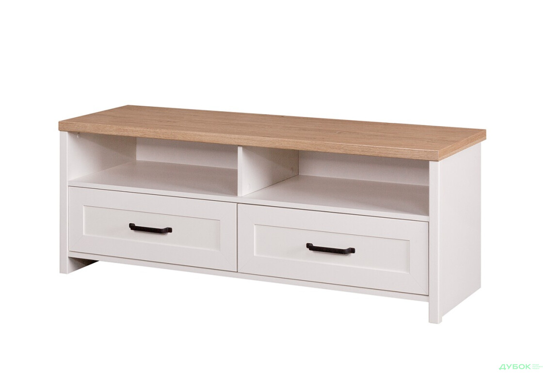 Тумба під ТВ VMV holding Верне з 2 шухлядами та полицями 138 см Біла - Зображення 2 Зображення 2 - Тумба під ТВ VMV holding Верне з 2 шухлядами та полицями 138 см Біла