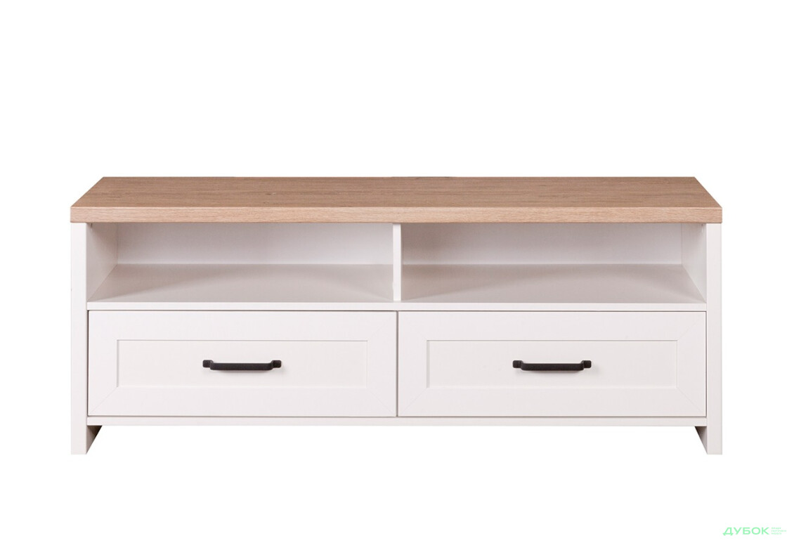 Тумба під ТВ VMV holding Верне з 2 шухлядами та полицями 138 см Біла - Зображення 1 Зображення 1 - Тумба під ТВ VMV holding Верне з 2 шухлядами та полицями 138 см Біла
