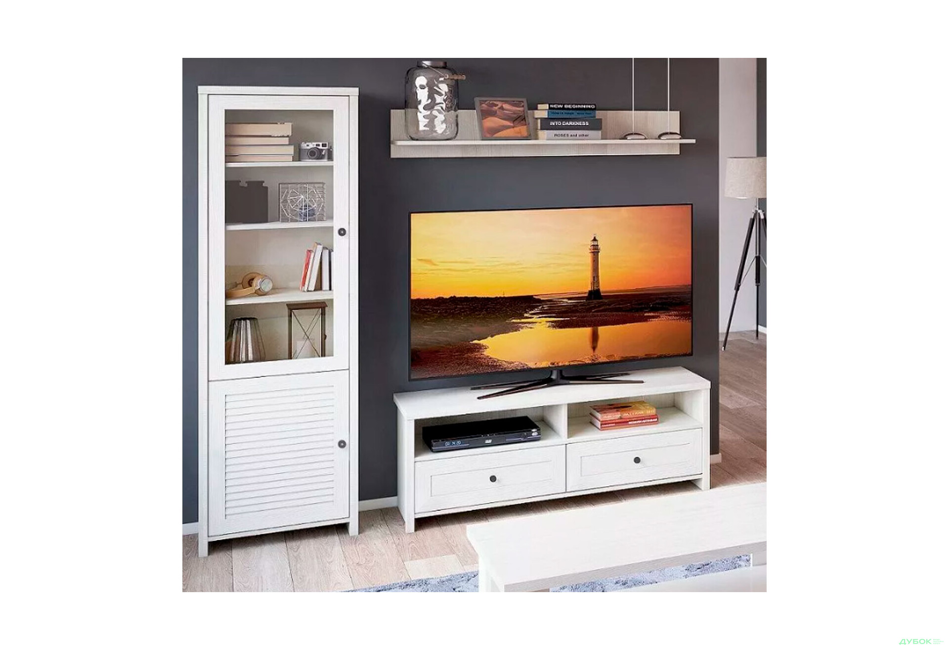 Комплект стінка з вітриною VMV holding Інес 198 см Сосна норвезька - Зображення 2 Зображення 2 - Комплект стінка з вітриною VMV holding Інес 198 см Сосна норвезька